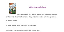 Alice in wonderland comprehension