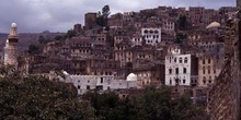 Edificaciones en Jibla, Yemen