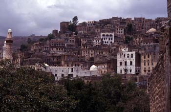 Edificaciones en Jibla, Yemen