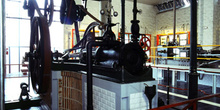 Máquina horizontal de vapor (hacia 1889), Museo de la Minería y