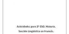 Actividades Geografía e Historia 2º ESO (Francés)