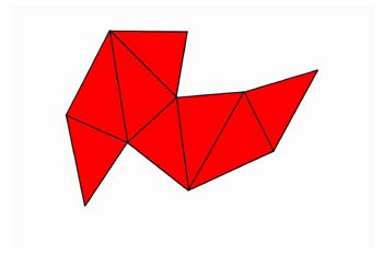 Desarrollo de una bipirámide monoclínica