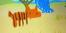 Programa con Scratch en primer ciclo y dibuja personajes y usa bloques de movimiento e interacción