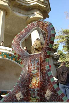 Fuente del Lagarto, Parque Güell, Barcelona