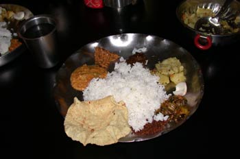 Thali, comida India