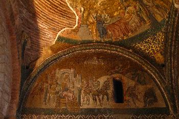 Frescos con escenas bíblicas en el Kariye Museum o San Salvador