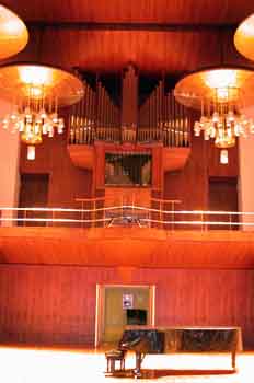 Escenario para un conciento de música de cámara