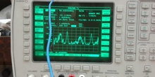 Portadoras de FM comercial en el analizador de espectros