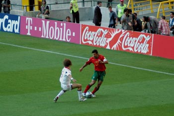 Partido entre Portugal y España, Estadio José Alvarade, Eurocopa