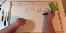 Divisiones con dos cifras EJEMPLO de resolución 4º EP.