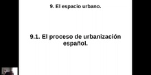 0901 El proceso de urbanización español.