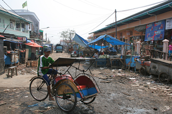 Transporte en bicicletas, Jakarta, Indonesia