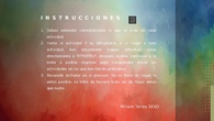 Instrucciones