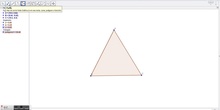 cómo encontrar el circuncentro de un triángulo con Geogebra