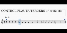 VIDEO AYUDA PARTITURA FLAUTA 1ª EV TERCERO 22-23