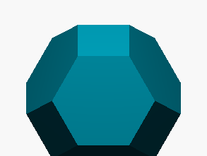 Poliedro limitado por hexágonos y cuadrados 