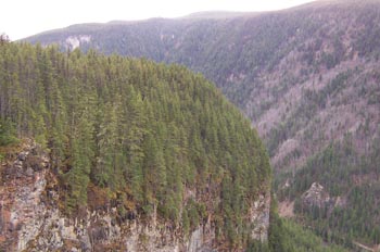 Cañón de la cascada Spahats, Parque Natural Wells Gray Country,
