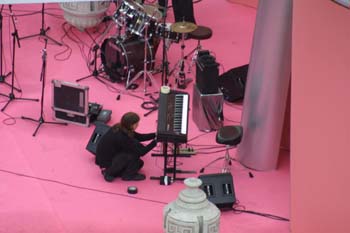 Escenario de música montado con motivo de la Boda Real