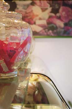 Detalle de tarro con chocolatinas