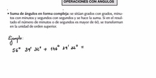 Operaciones con ángulos en forma compleja
