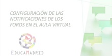 Configuración notificaciones aula virtual