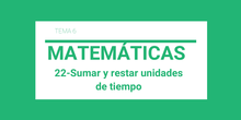 Sumar y restar unidades de tiempo