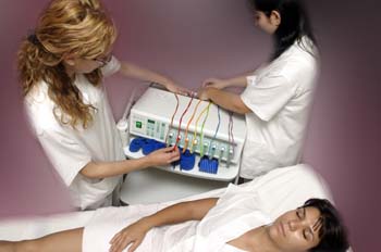 Gimnasia pasiva: preparación de consola y electrodos