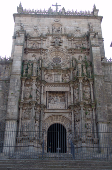 Portada de la Basílica de Santa María, Pontevedra, Galicia