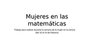 Mujeres en las matemáticas