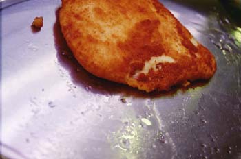 Filete de pollo empanado