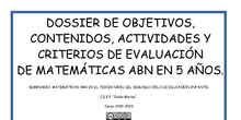 Dossier ABN 5 AÑOS INFANTIL