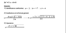 Álgebra: 9.Segundo grado