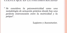 La Psicomotricidad vivenciada en la Escuela Infantil - Contenido educativo