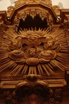 Detalle de la Sagrada Trinidad, Huesca