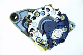 Alternador. Vista placa de diodos