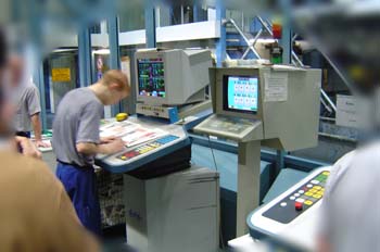 Ajuste de una máquina rotativa