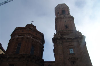 Torre y cúpula de la Catedral de Tudela, Navarra