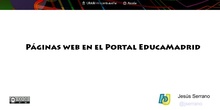 Páginas web en EducaMadrid