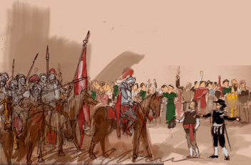 Llegada del comendador