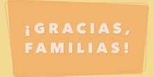 INFANTIL - 3 AÑOS A - GRACIAS, FAMILIAS - ACTIVIDADES