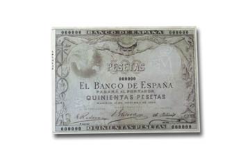 Pesetas, anverso