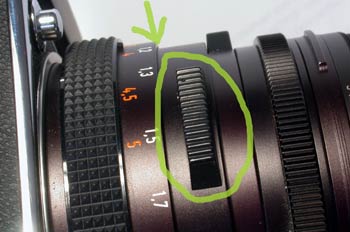 Mecanismo de previsualización de la profundidad de campo