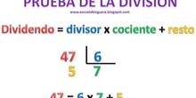PRUEBA DE LA DIVISIÓN