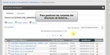 Directorio de ficheros: Administración de carpetas