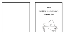 PROGRAMA AUDICION DE DEPARTAMENTO DE PIANO 13 DICIEMBRE 2023
