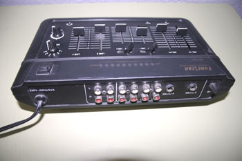 Mesa de mezclas. Vista trasera.