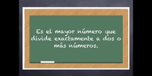 6º matemáticas MCD y MCM