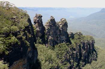 Las Tres Hermanas en las Montañas Azules, Australia
