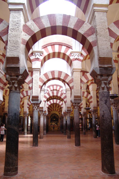 Columnas y arquerías de la Catedral de Córdoba, Andalucía