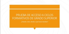Prueba de Acceso a Grado Superior
